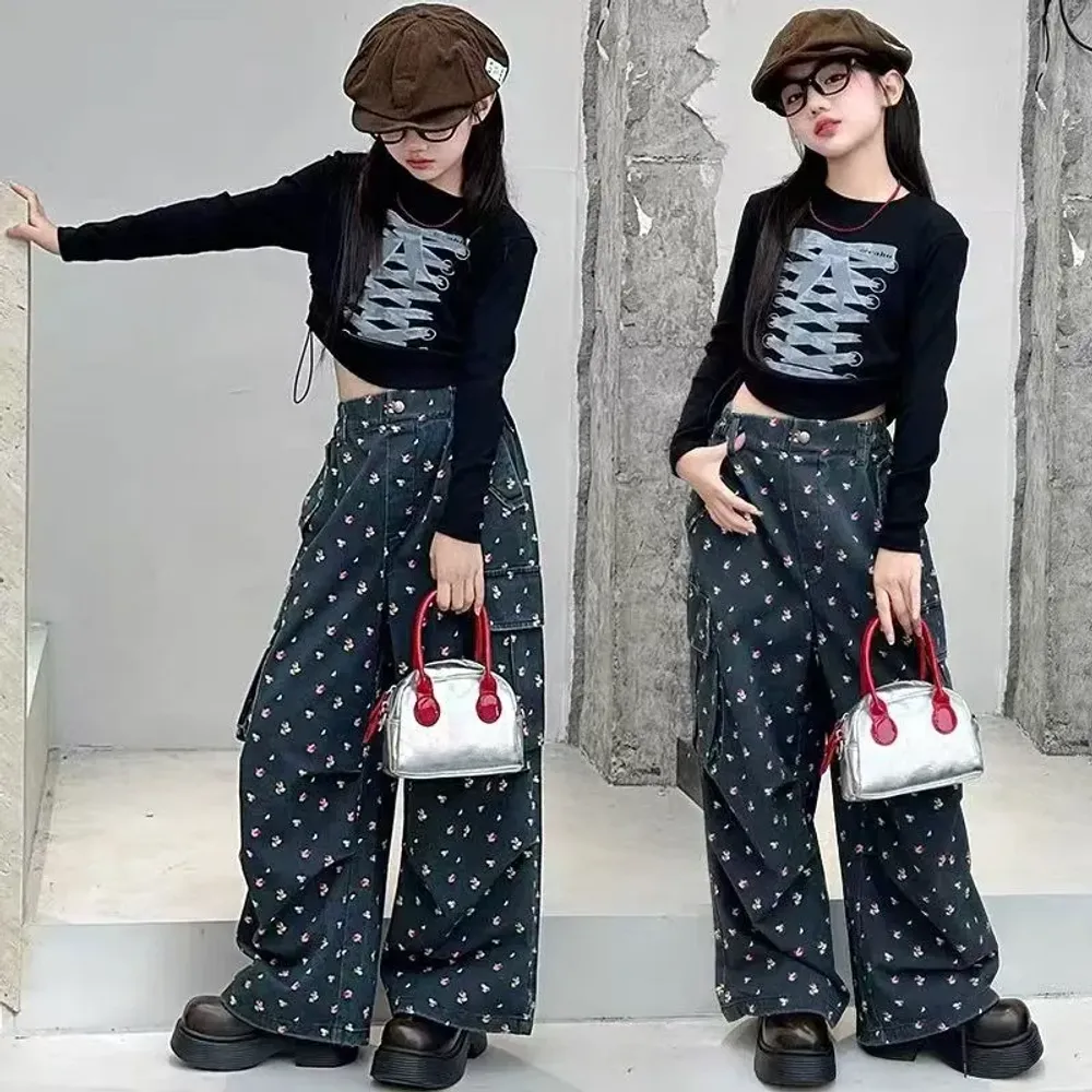 Set Girl Blackie Polka Bow