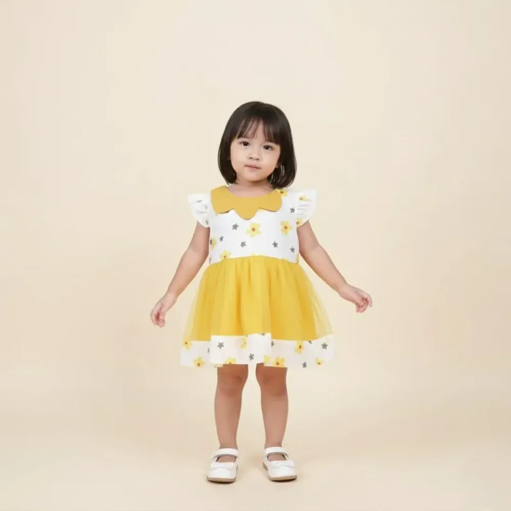 Dress Girls Theme Daisy Butterfly