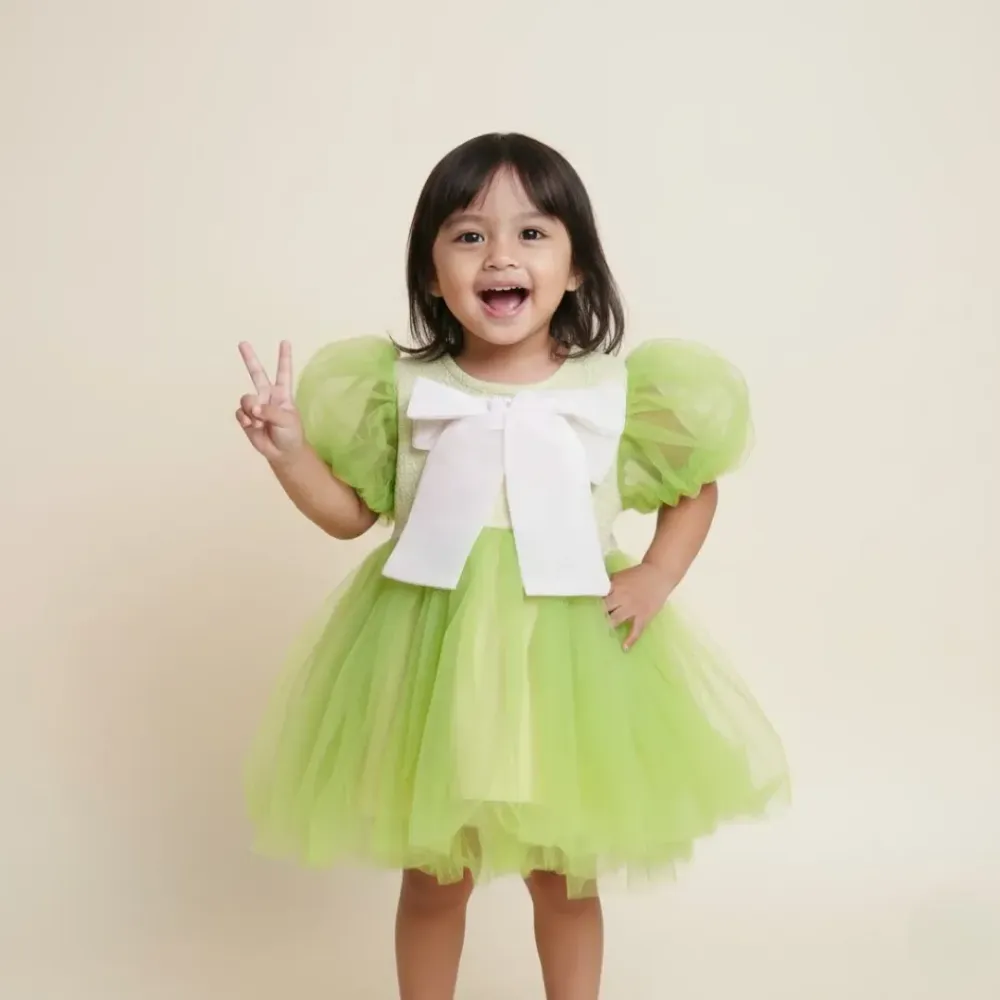 Dress Girl Mini Bow Culture