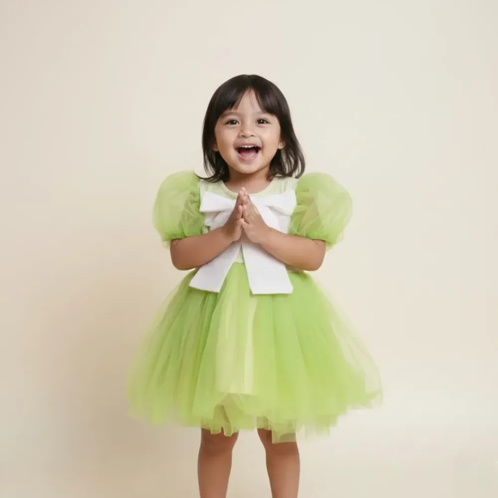 Dress Girl Mini Bow Culture