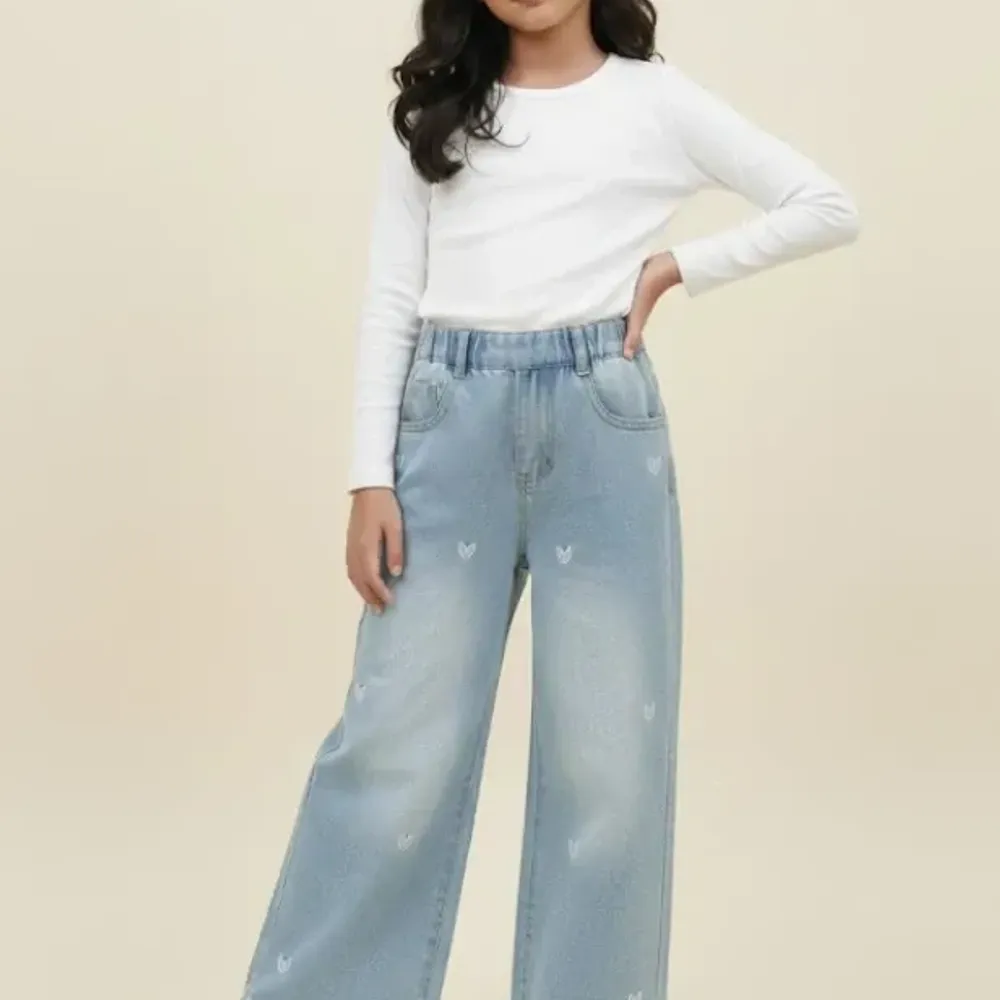 Pants Girls Love Hearts Dove