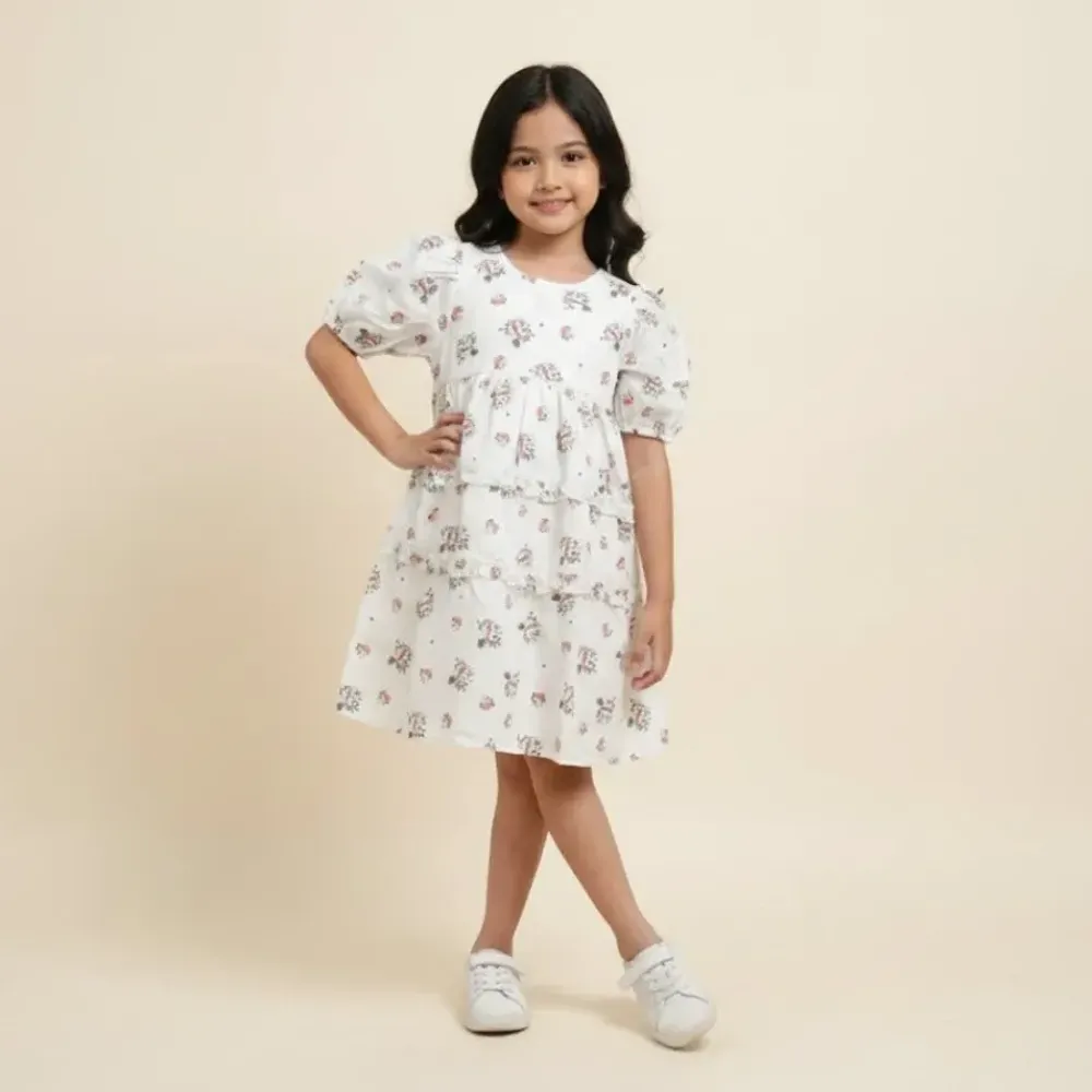 Dress Girly Lovely Garden Puff