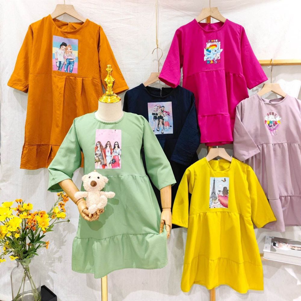Gamis Two Layer Karakter Number
