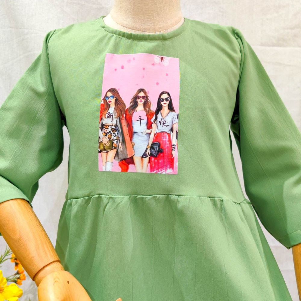 Gamis Two Layer Karakter Number