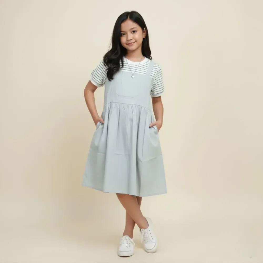 Dress Girl Line Charming Fill