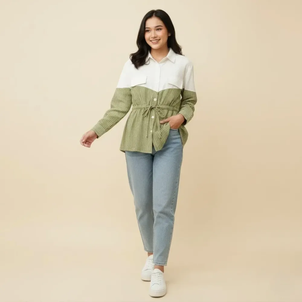 Tops Girl Stripe City Shine