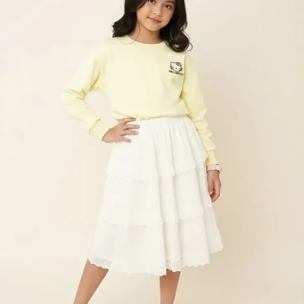 Set Girl White Kitty Fly