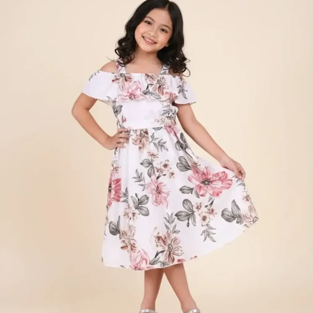 Dress Preppy Fair Lace Bloom
