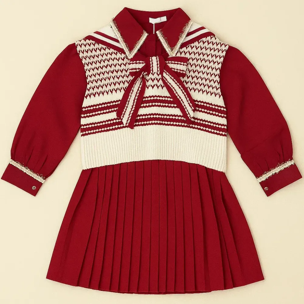 Dress Girl Velvet Much Gingham
