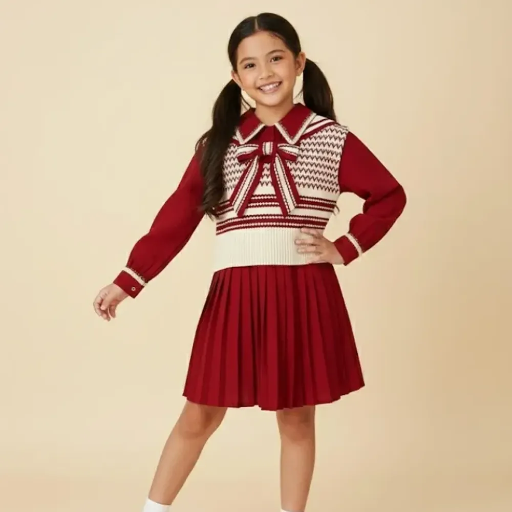 Dress Girl Velvet Much Gingham