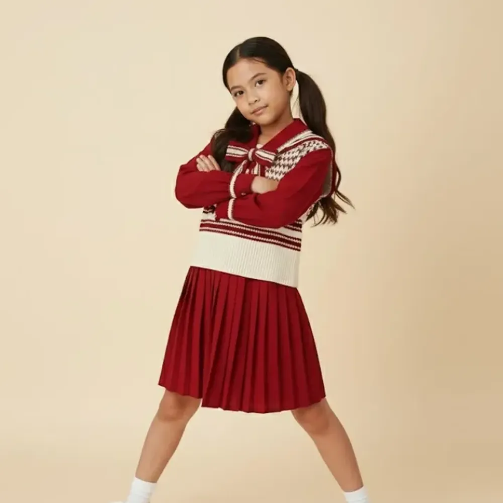 Dress Girl Velvet Much Gingham
