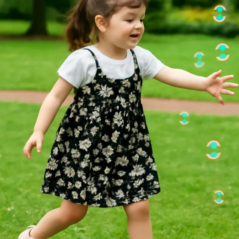 Dress Girl Whimsy Flowers