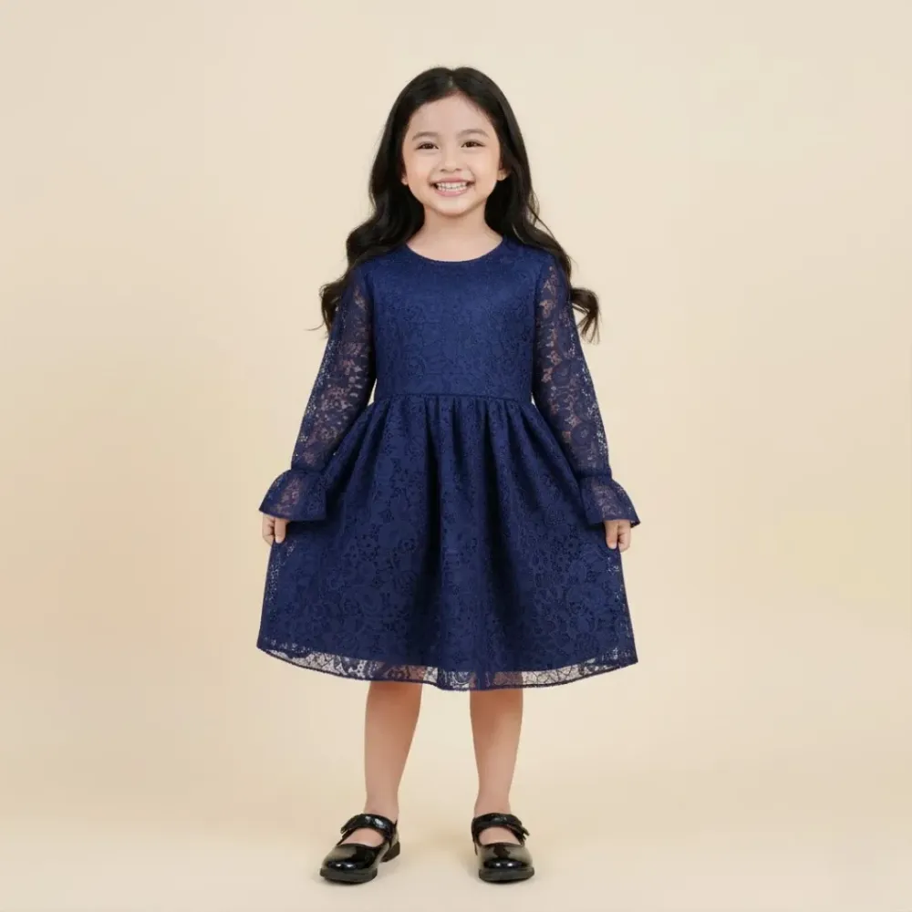 Dress Glamour Brukat Blossom Hand