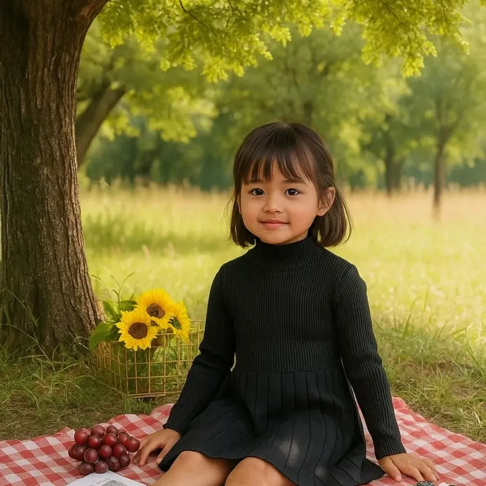 Dress Basic Knit Rample Plain