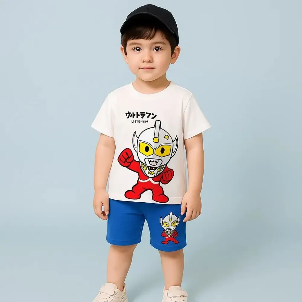 Setelan Little Cool Ultraman Boyish