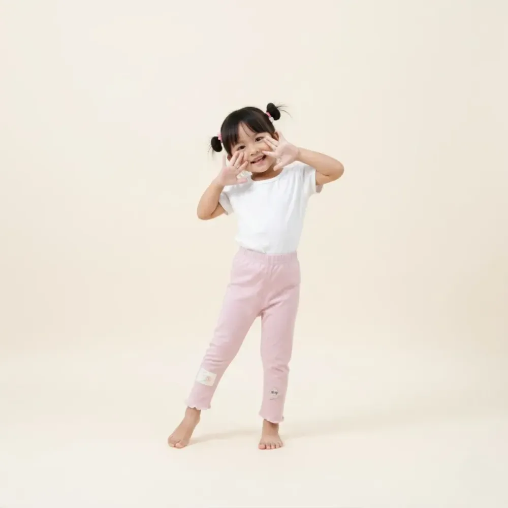 Leging Rabbit Star Buttons - Leging Anak Perempuan