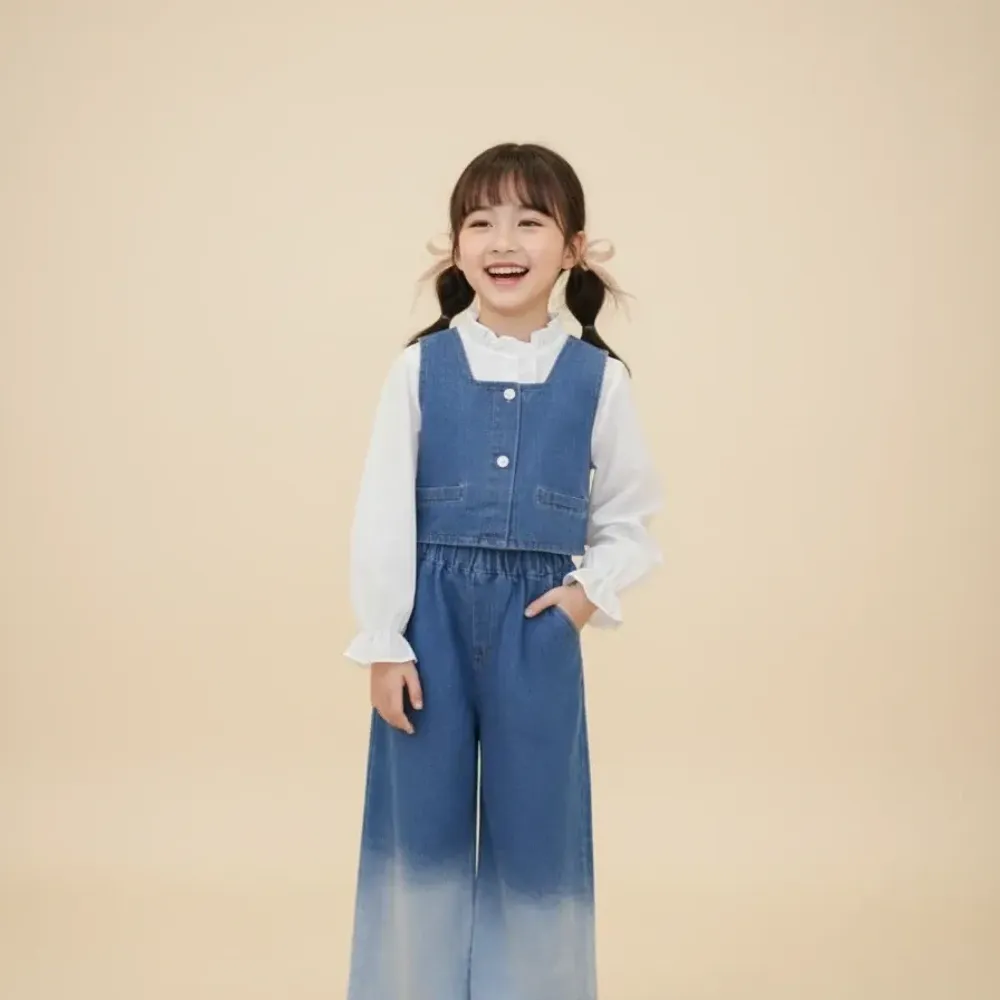 Set Girl Tiny Lace Denim