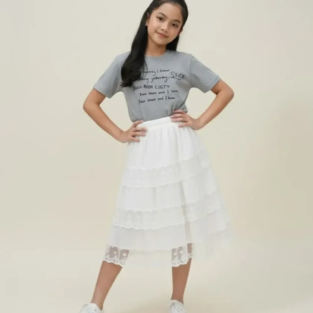 Set Girls Grey Smile Fluffy
