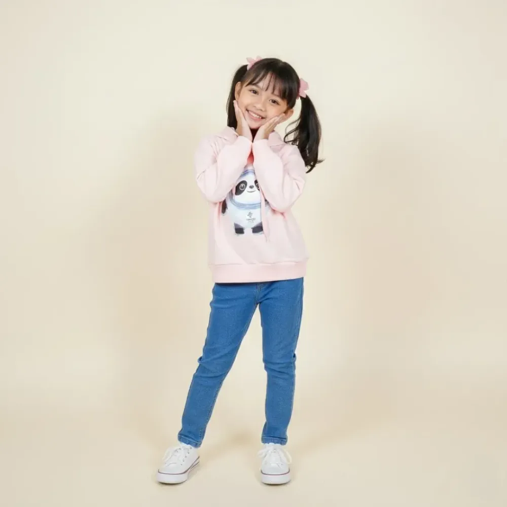 Set Girls Hello Panda Simple Wear