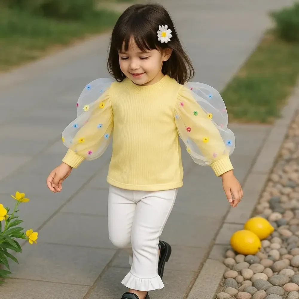 Set Girls Sunny Serenity Sparkle Flowers