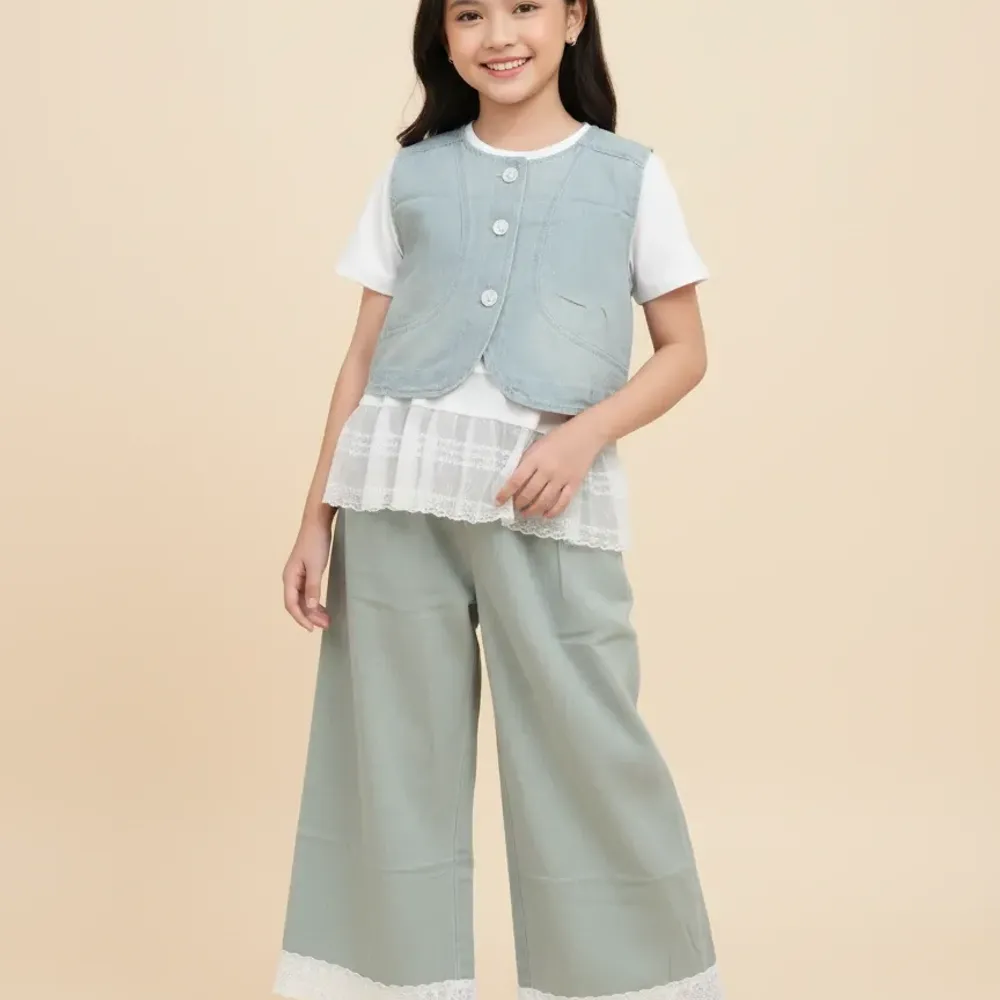 Set Girl Ellie Retro Frills