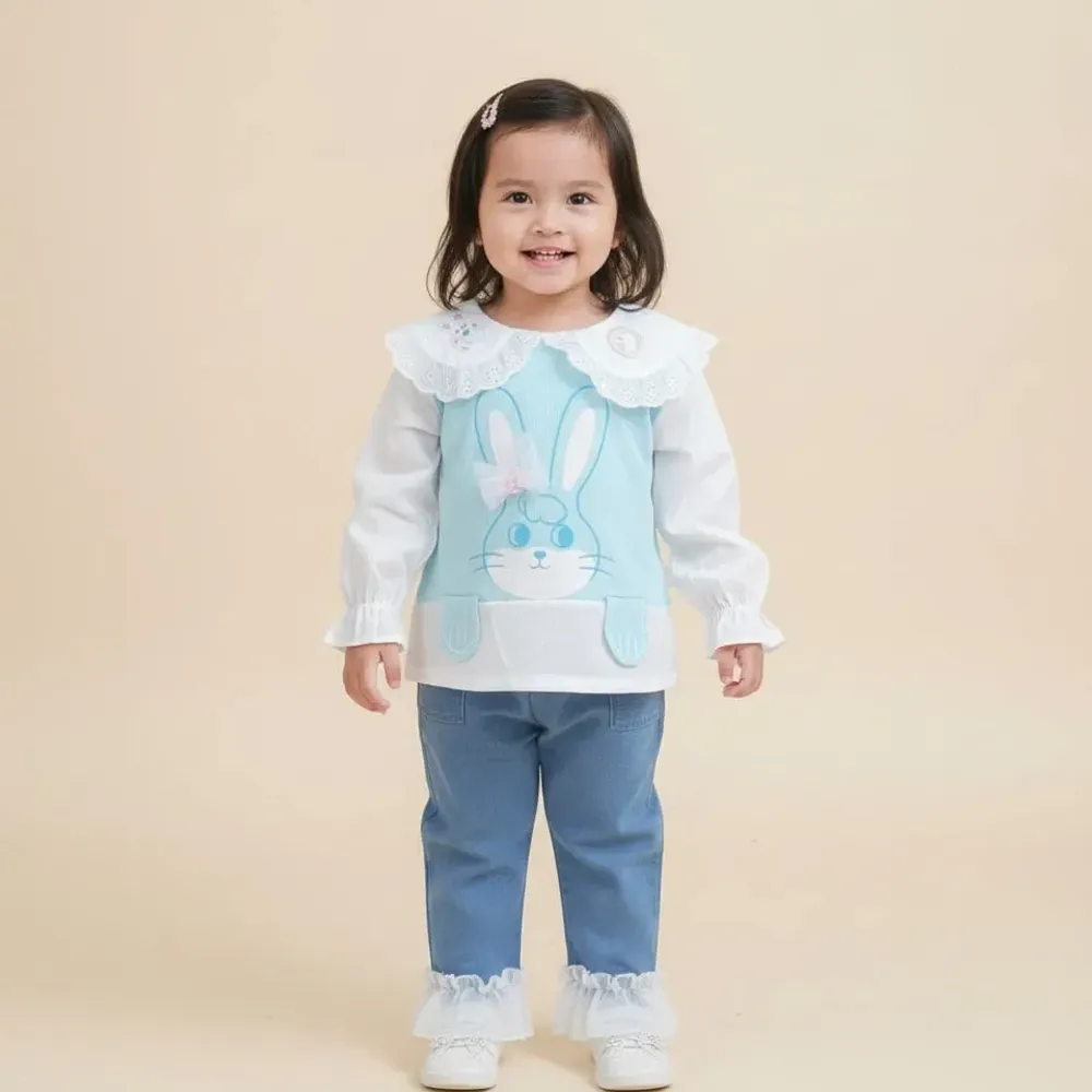 Setelan Bunny Use Cute Ribbon