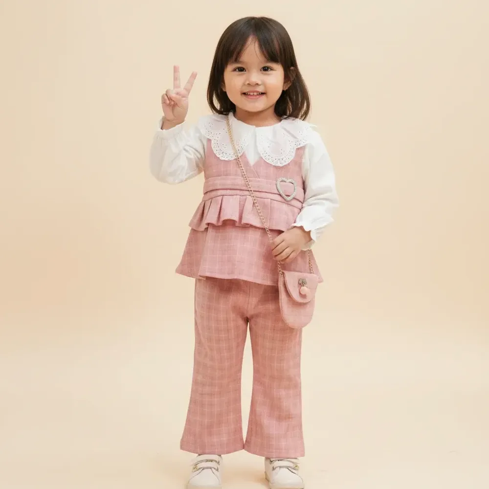 Setelan Belt Love Me Renda Sweet