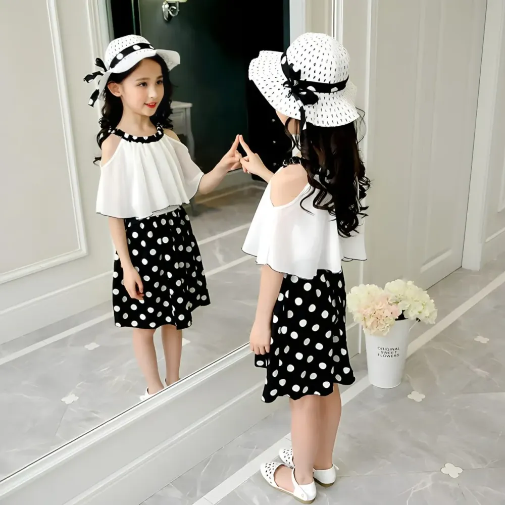 Dress Polka Simple Luxury