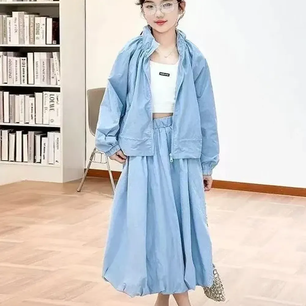 Set Girl High Collar Breeze