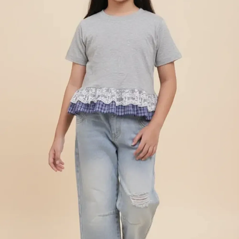 Set Girl Skyline Smile Puff