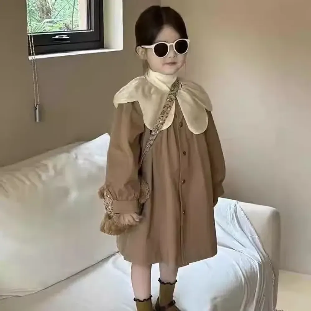 Dress Girl Sweet Toffe Collar