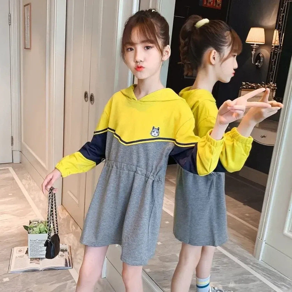 Dress Kerut Cat Simple