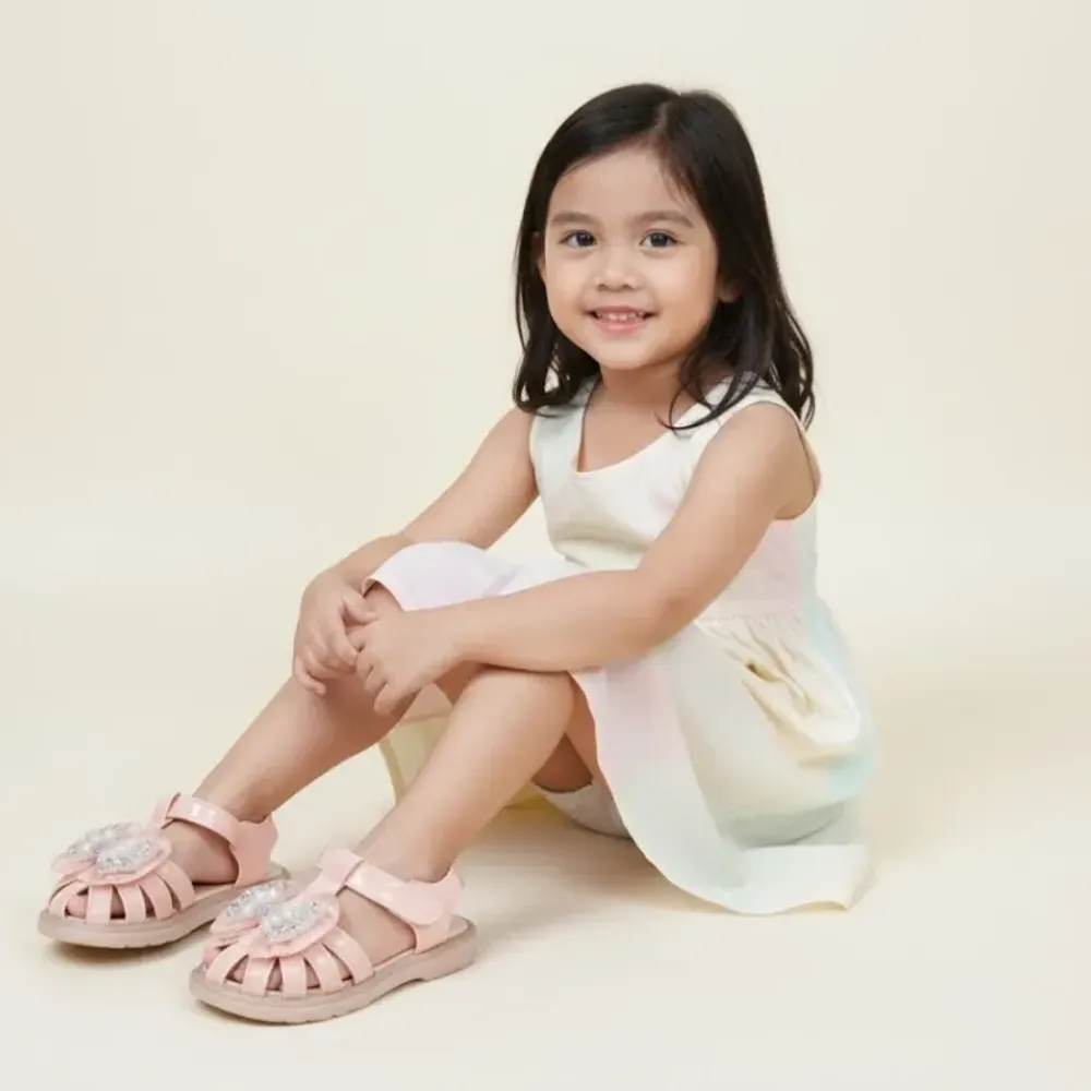 Ribbon Lily Sparkle Shoes(uk 19-21 Only 2pcs)