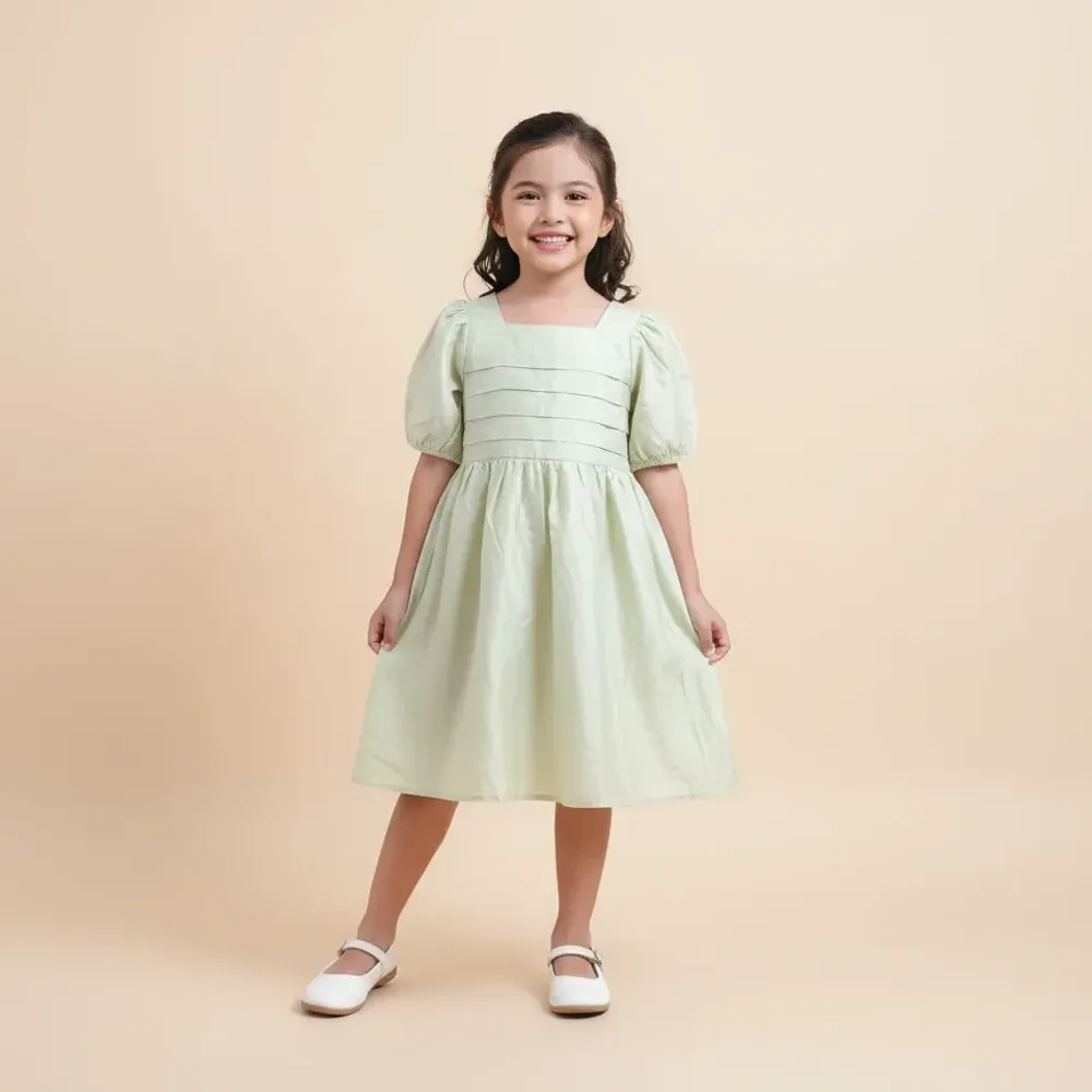 Dress Girls Triple Pleat Elegance