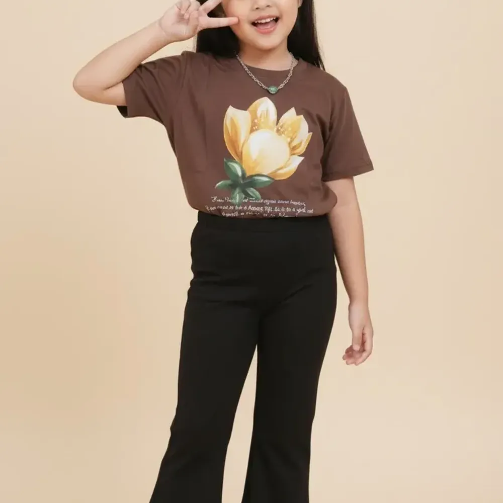Set Girl Choco Floral Lips