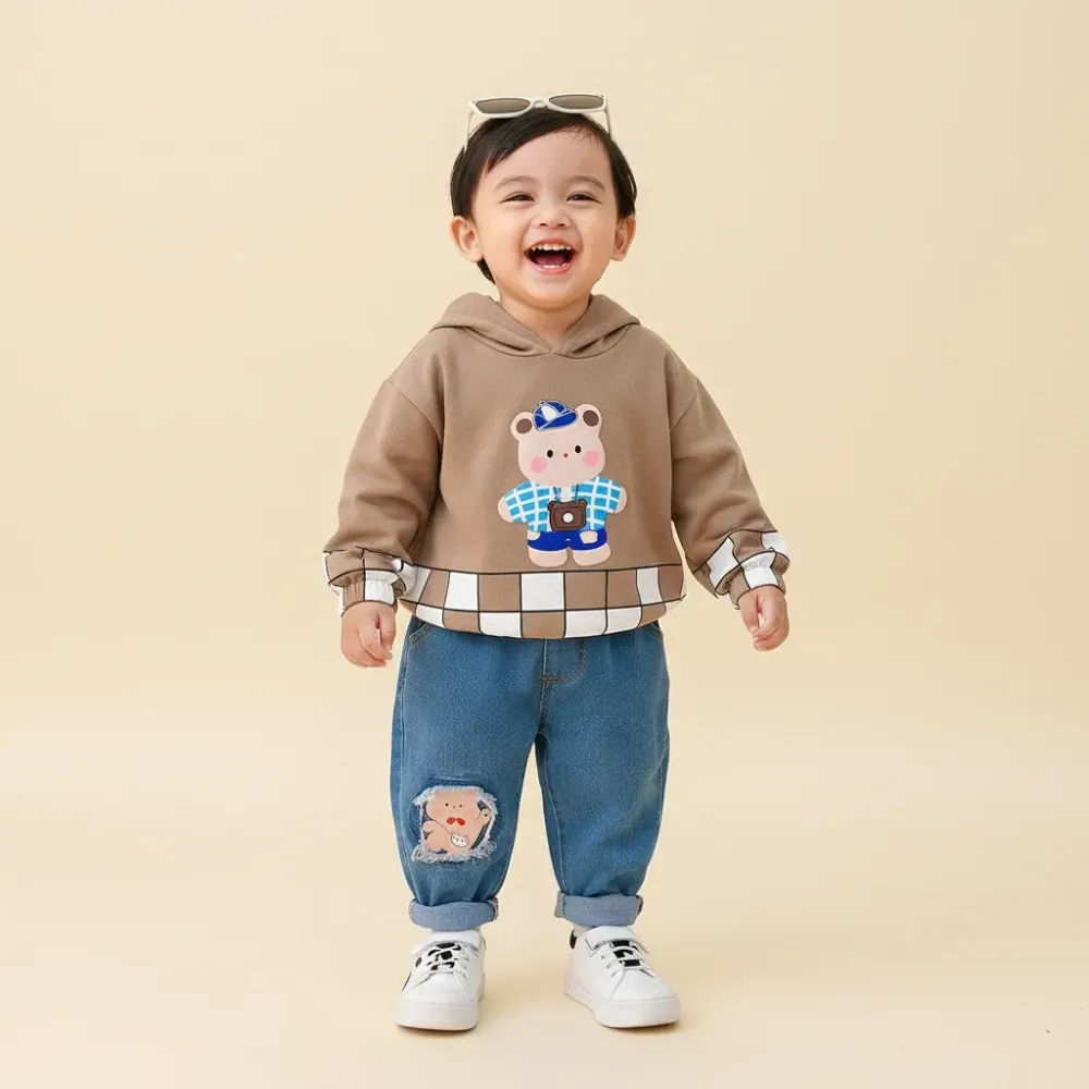 Set Boys Picture Taker Bear Hat