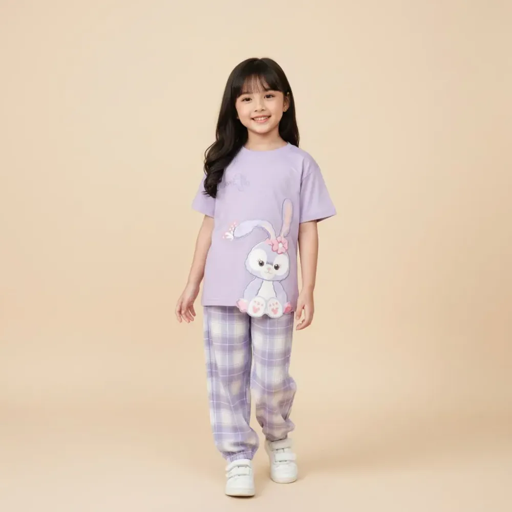 Set Girls Cute Rabbit Cartoon Three Dimensional