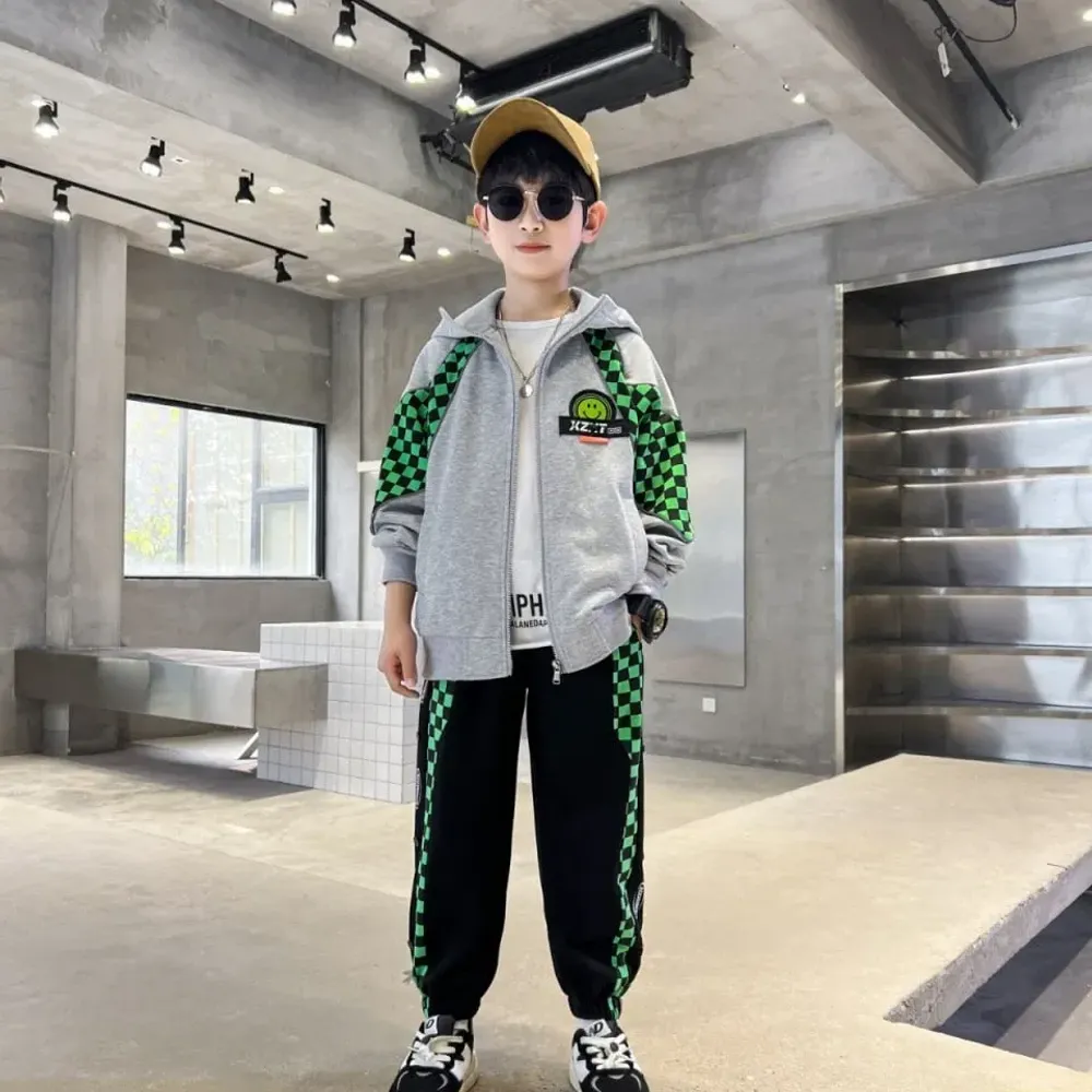 Set Boys Fuller Plaid Garren Suit