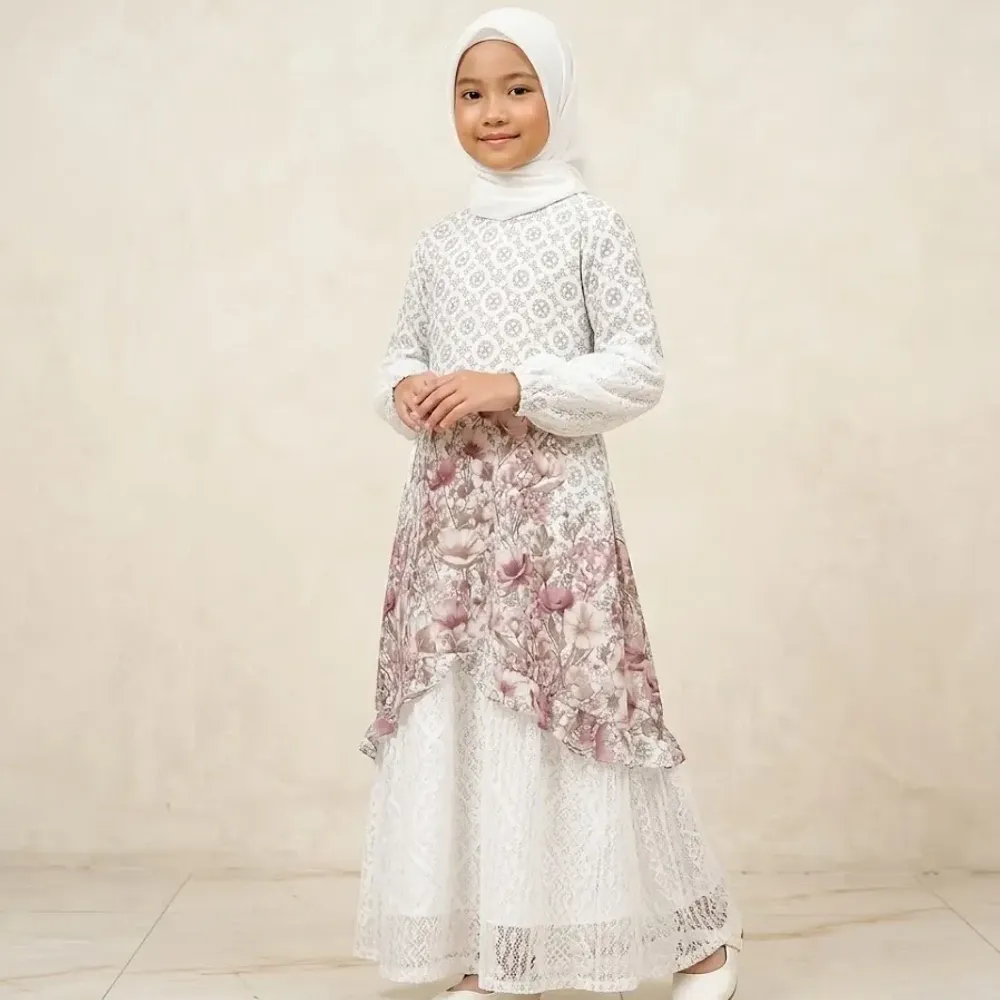 Gamis Anak Noble Botanical Divine