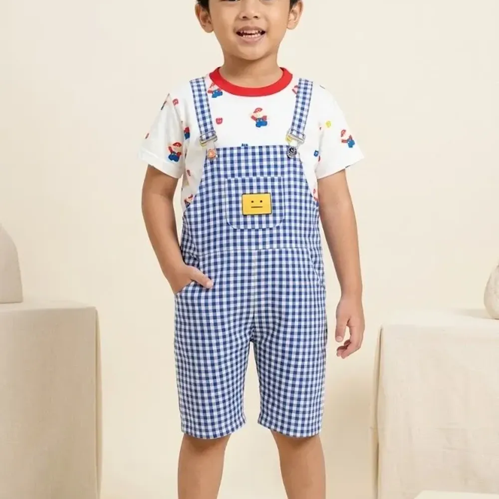 Setelan Anak Tartan Robbots