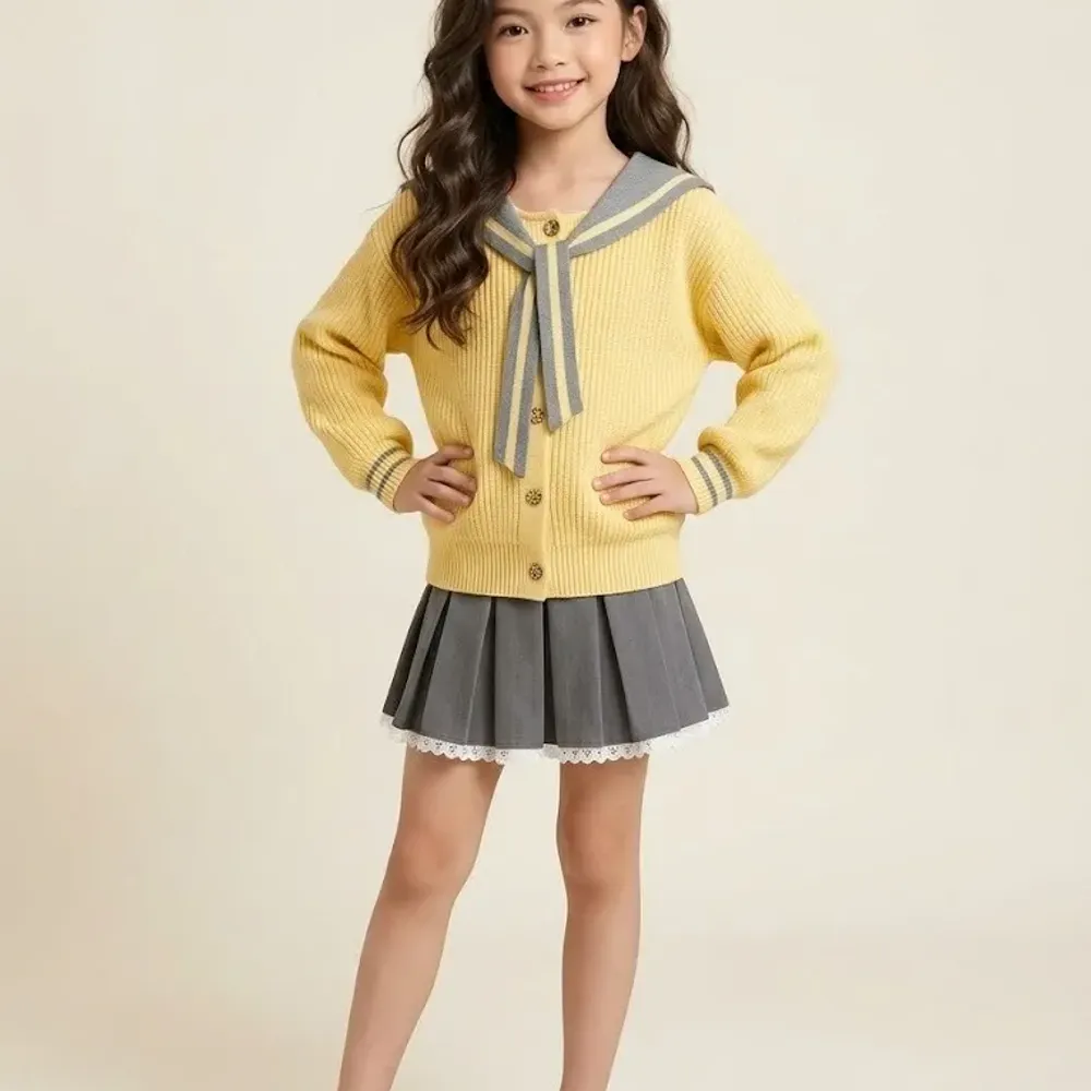 Set Girls Terracotta Mini Skirt