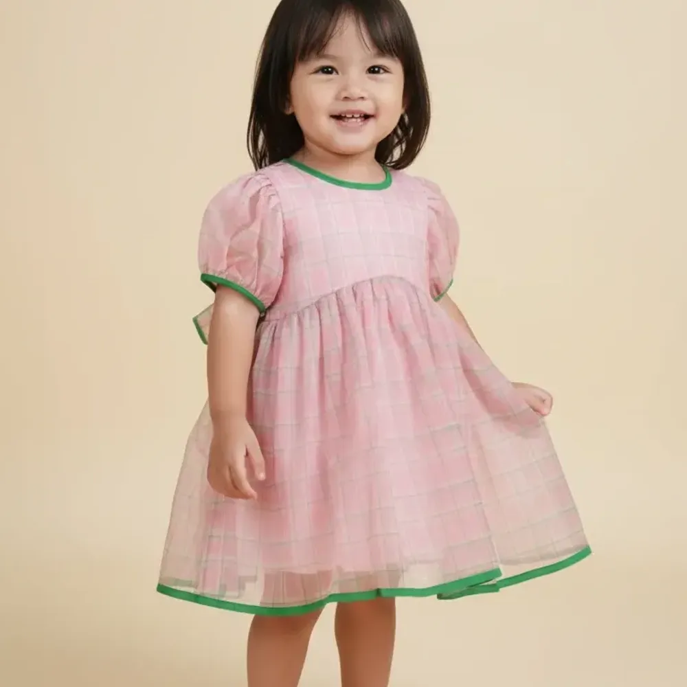 Dress Girls Wave Drapes