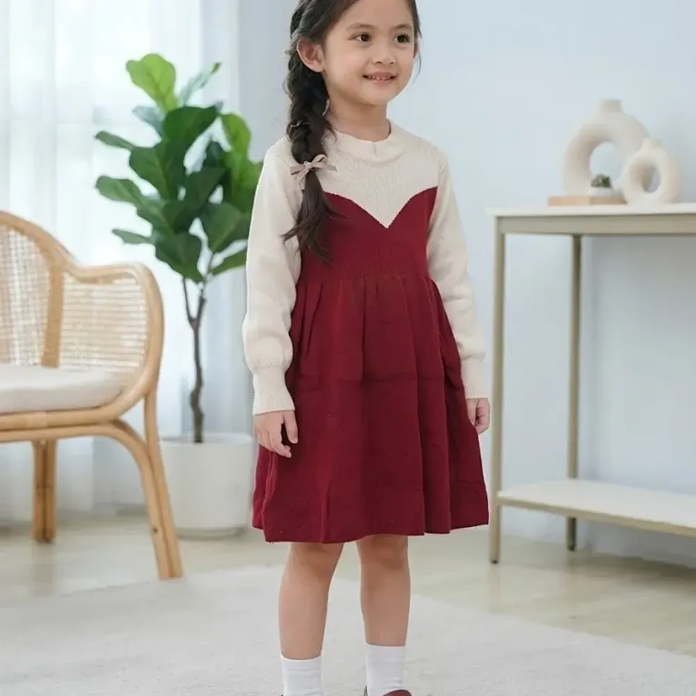 Dress Girls Red Claw