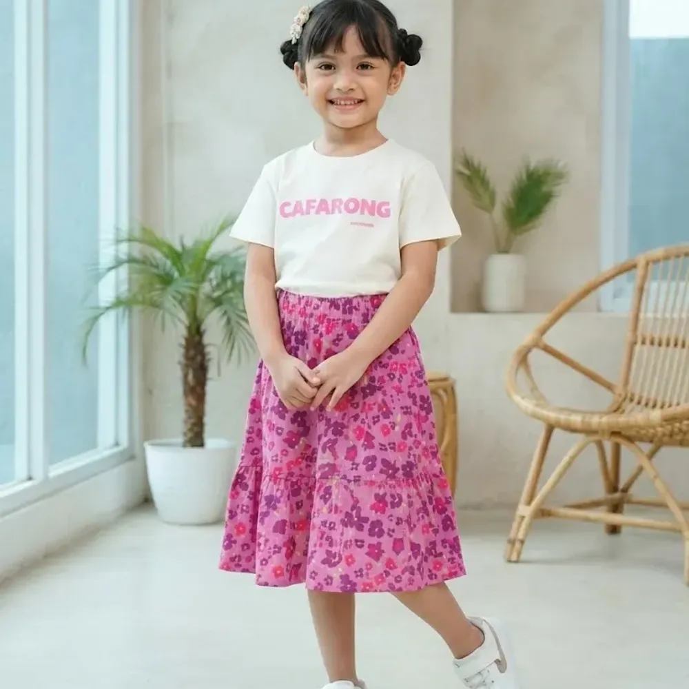 Dress Girls Pink Cafarong