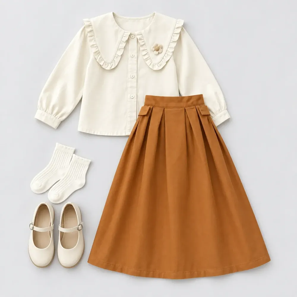 Dress Girl Autumn Willow Gown
