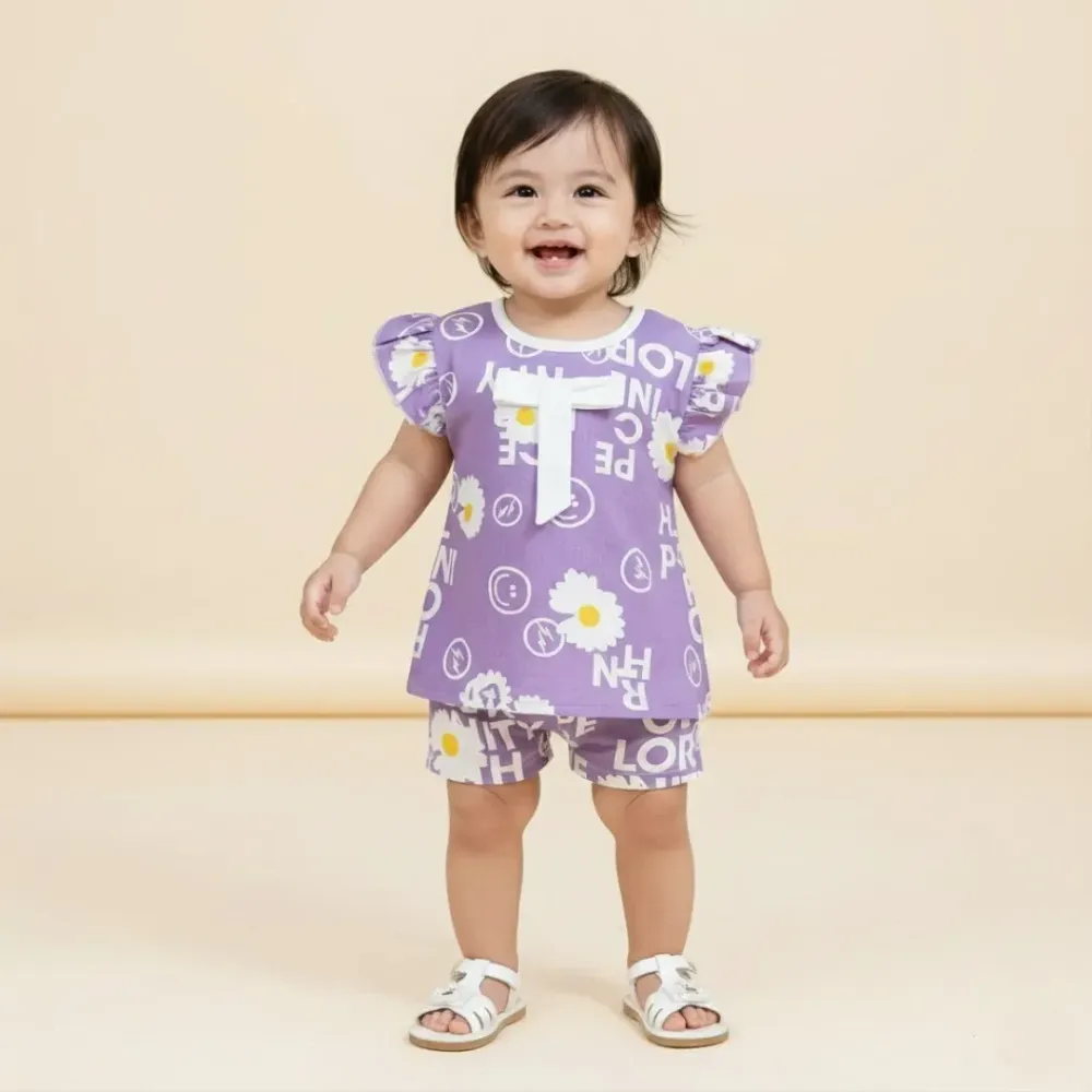 Setelan Jasmine Abstract Sunflower