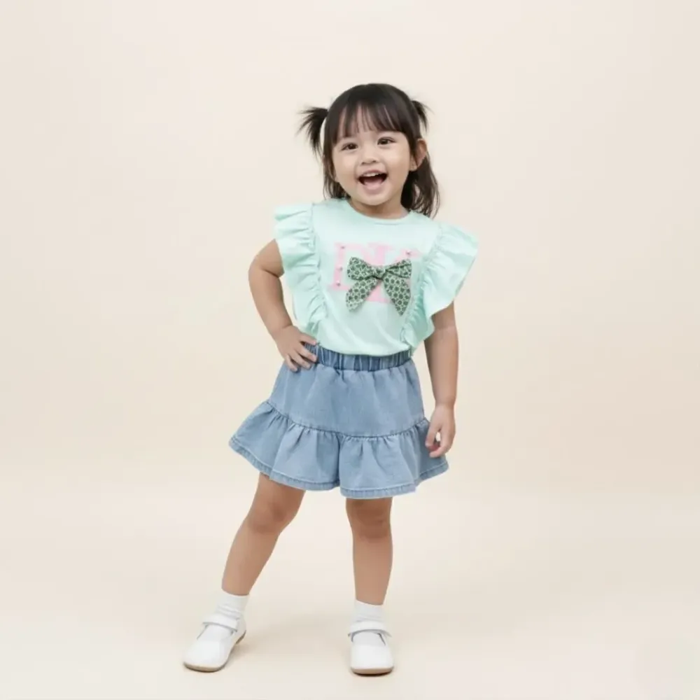 Setelan Cutie Lovely Dikey Renda