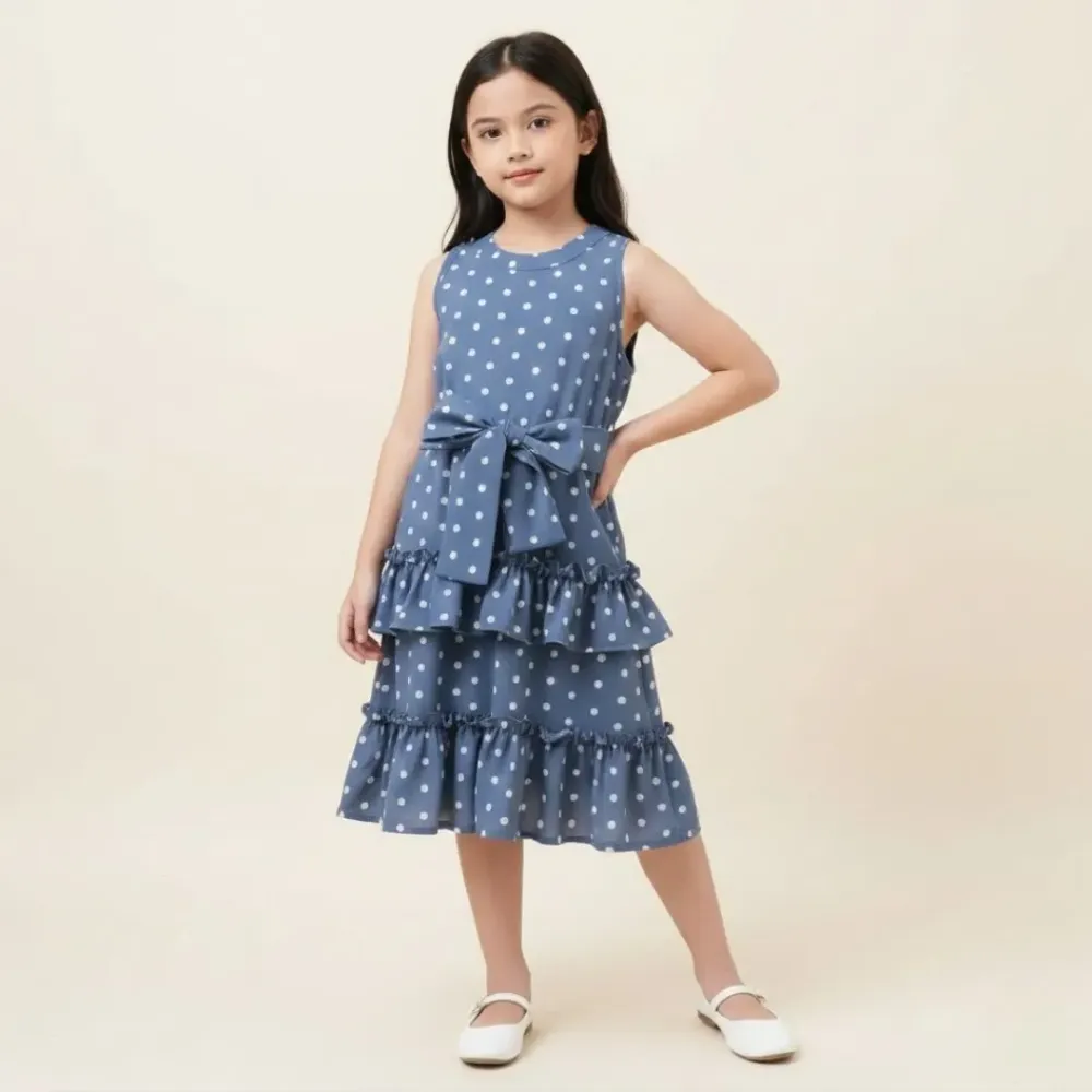 Dress Polka Whole Wrinkle