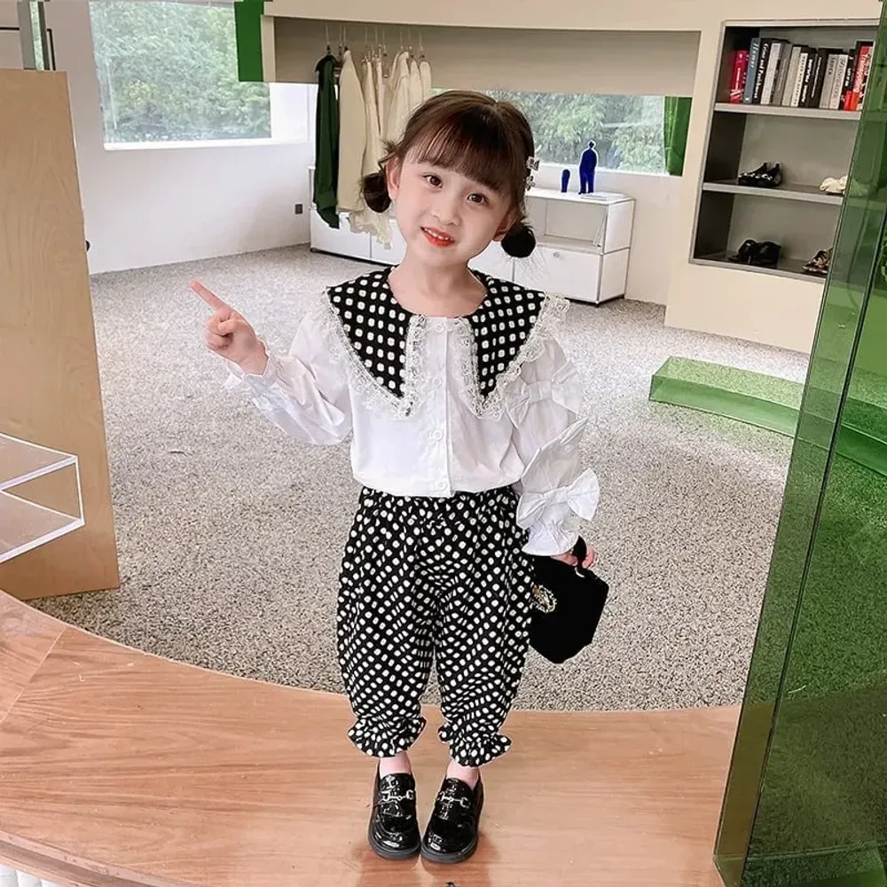 Setelan Three Ribbons Polka