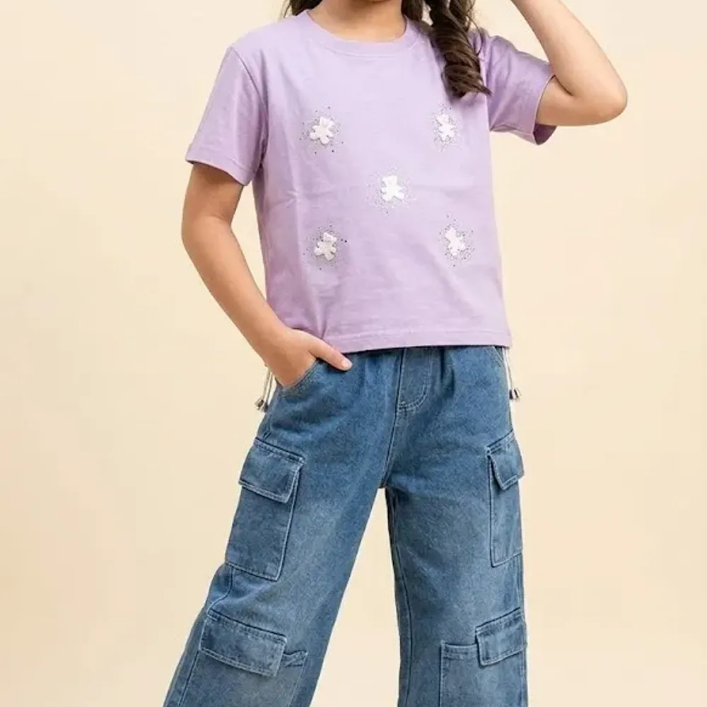 Set Girl Jeans Kitty Pops